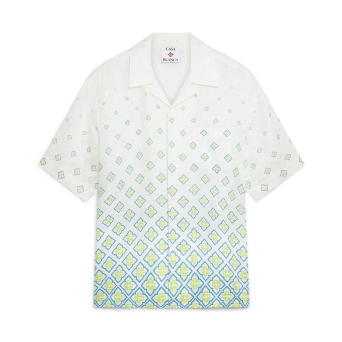 Degrade-Monogramm-Leinenhemd mit kurzen Shorts