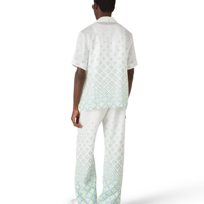 Degrade-Monogramm-Leinenhemd mit kurzen Shorts