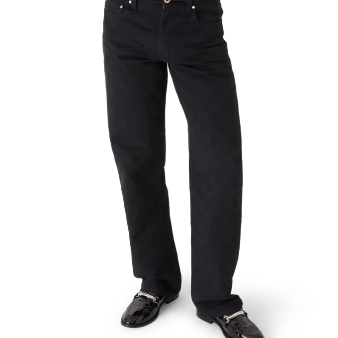 Denim Monogram Straight-Leg-Jeans Denim Monogram Straight-Leg-Jeans