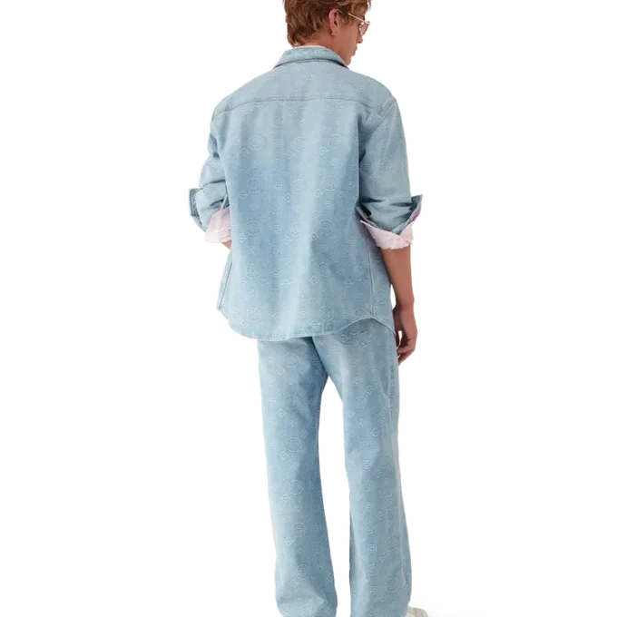 Denim-Monogramm-Hemd Denim-Monogramm-Hemd