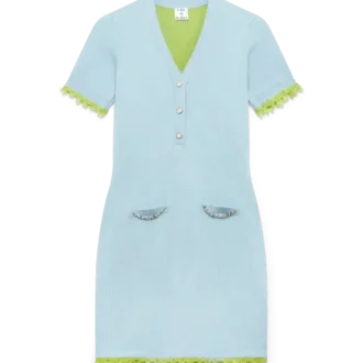 Doppelseitiges Merino-Minikleid