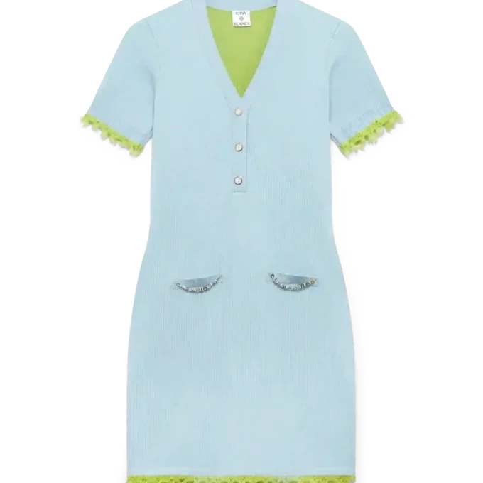 Doppelseitiges Merino-Minikleid