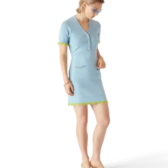 Doppelseitiges Merino-Minikleid