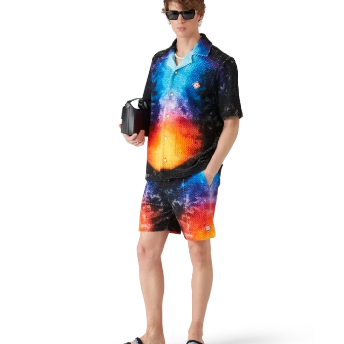 Farbverlauf-Frottee-Hemd Farbverlauf-Frottee-Hemd