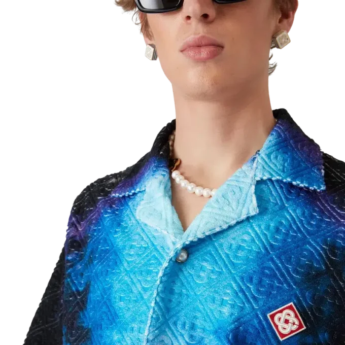 Farbverlauf-Frottee-Hemd Farbverlauf-Frottee-Hemd