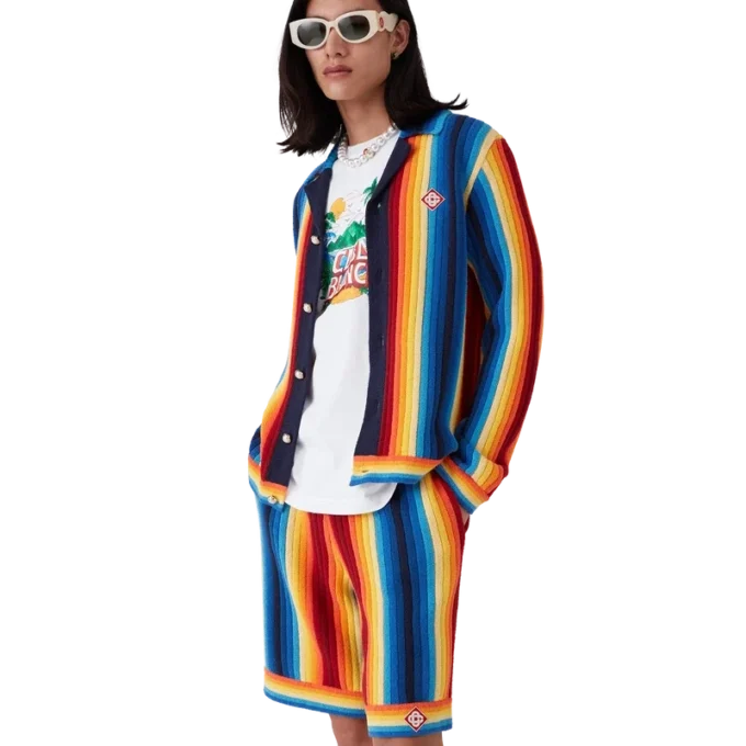 Frottee-Jacke mit Farbverlauf