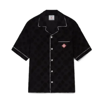 Frottee-Monogramm-Hemd mit kurzen Shorts