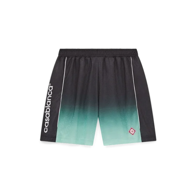 Fußball-Shorts aus Jacquard mit Farbverlaufs-Monogramm