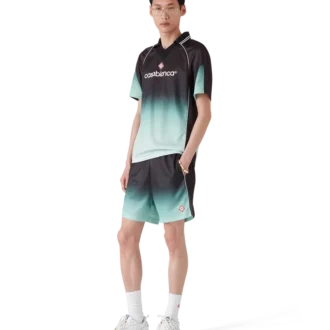 Fußball-Shorts aus Jacquard mit Farbverlaufs-Monogramm