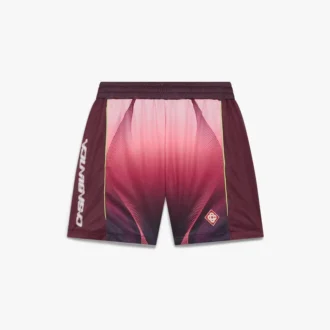 Fußballshorts mit Auberginen-Farbverlauf