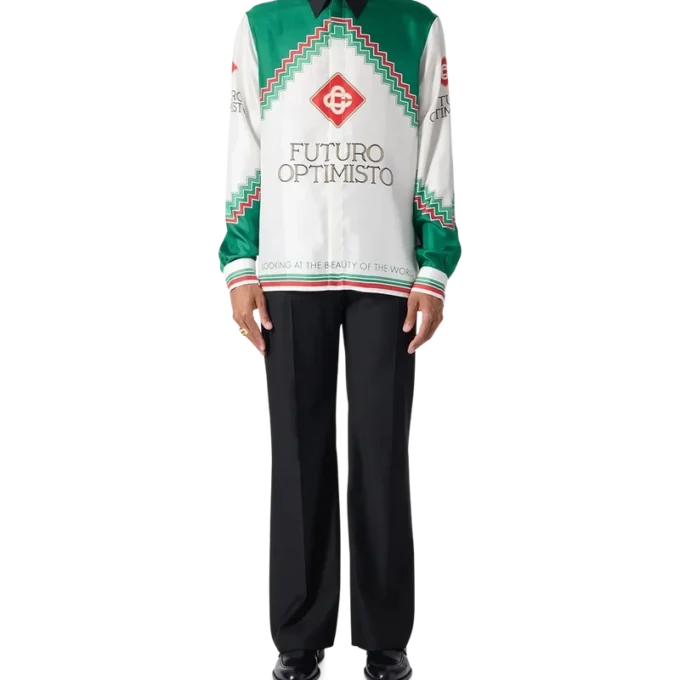 Futuro Optimisto Seidenhemd