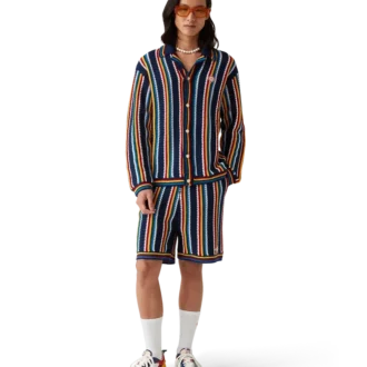 Gehäkeltes Streifenhemd