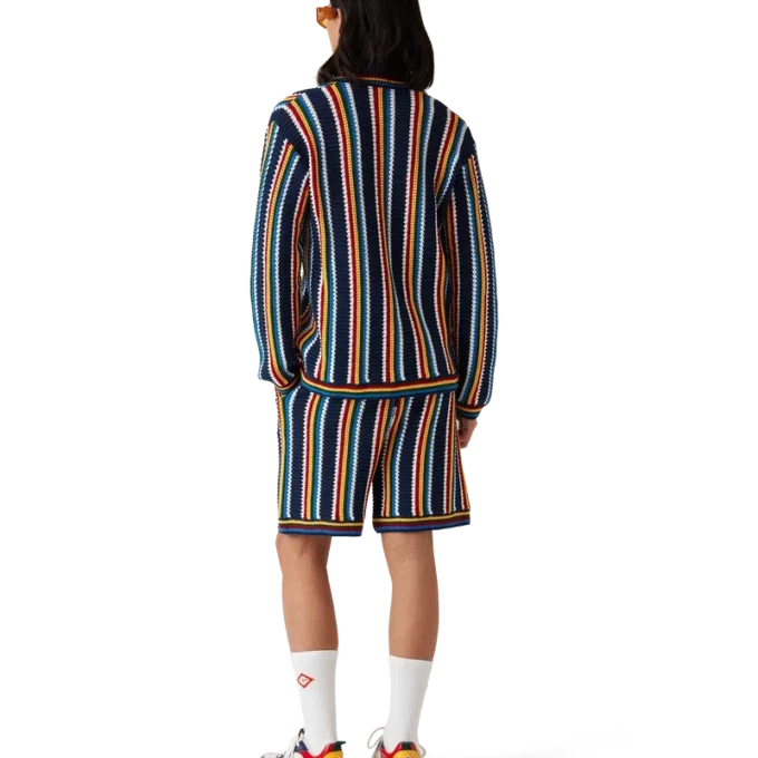 Gehäkeltes Streifenhemd