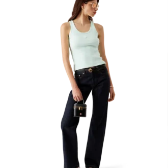 Geripptes Jersey-Tanktop