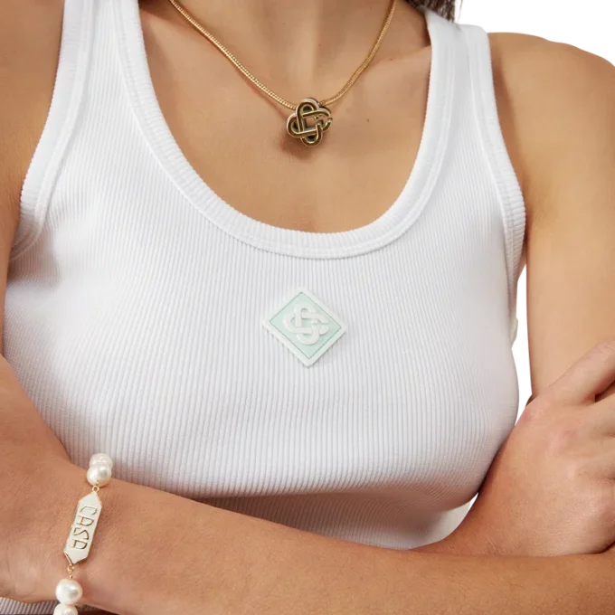 Geripptes Jersey-Tanktop