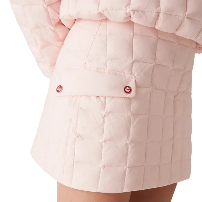 Gesteppter Minirock aus Nylon Gesteppter Minirock aus Nylon