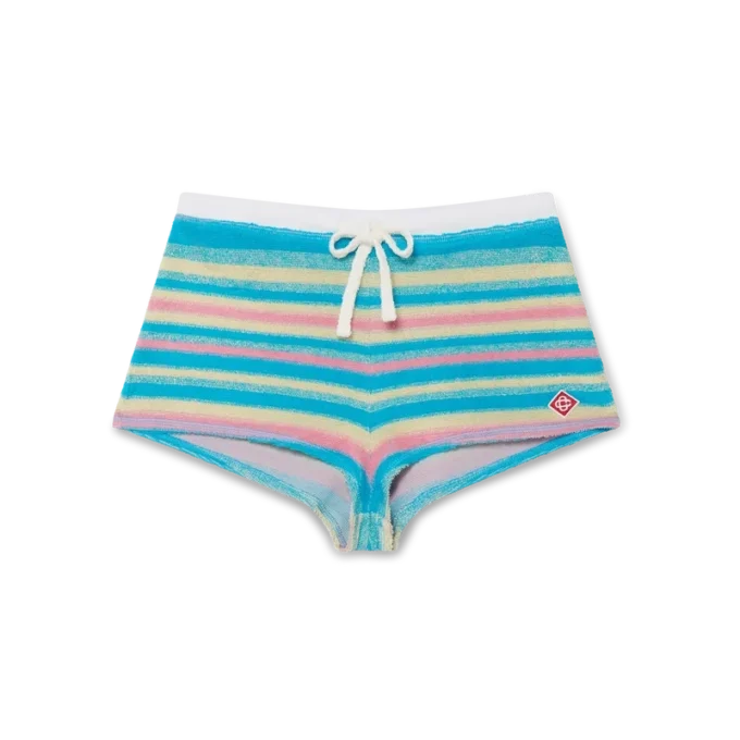 Gestreifte Frottee-Minishorts