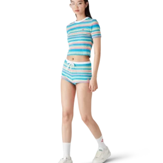 Gestreifte Frottee-Minishorts