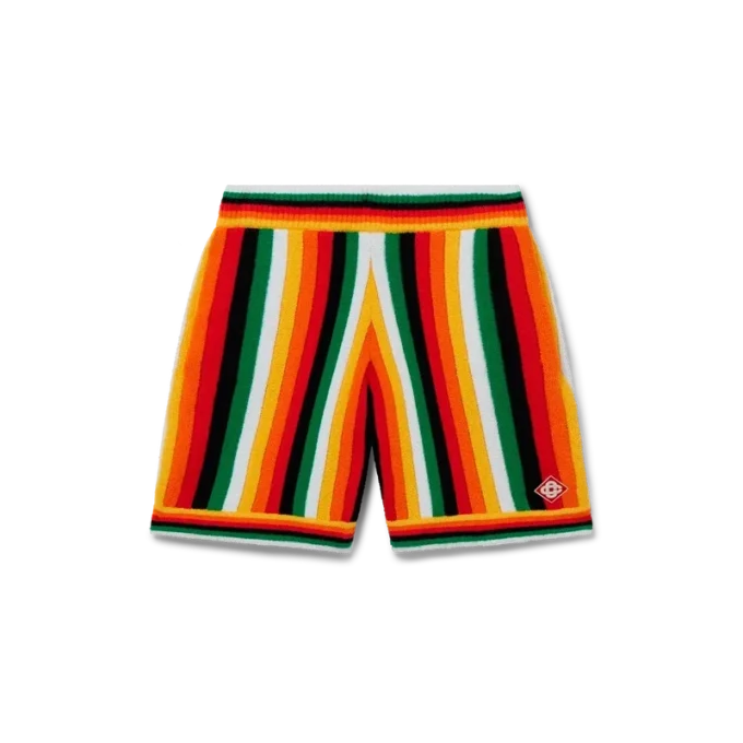 Gestreifte Frottee-Shorts