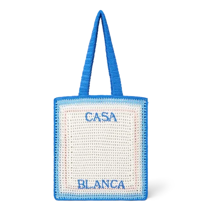 Gestreifte Häkel-Tasche Gestreifte Häkel-Tasche