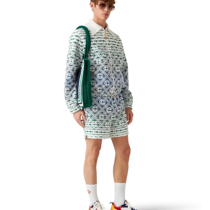 Gestreifte Häkel-Tasche Gestreifte Häkel-Tasche