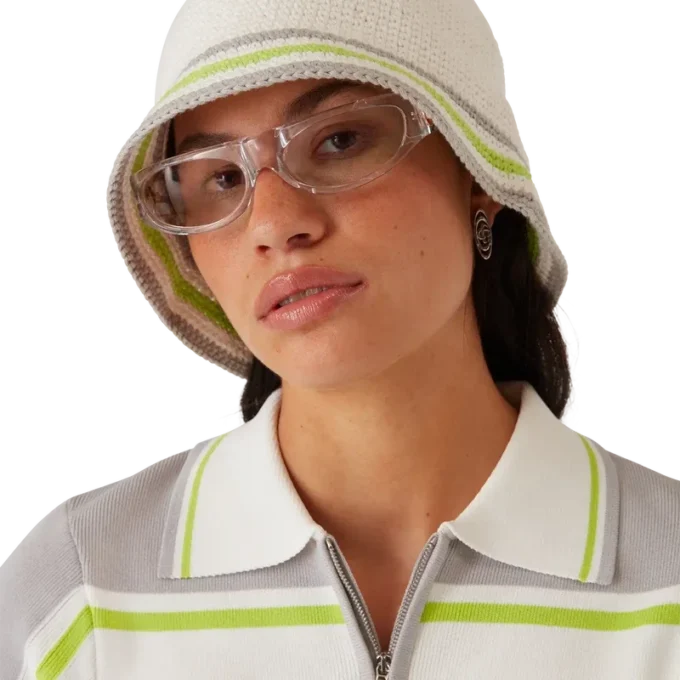 Gestreifte Häkelmütze Gestreifte Häkelmütze