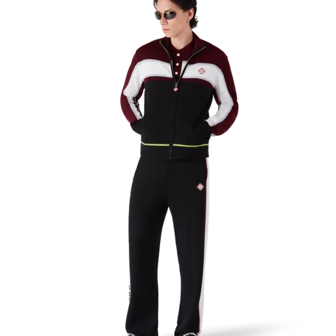 Gestreifte Merino-Strickhose Gestreifte Merino-Strickhose