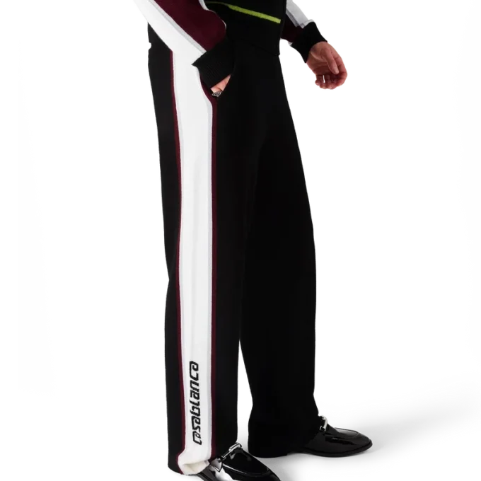 Gestreifte Merino-Strickhose Gestreifte Merino-Strickhose