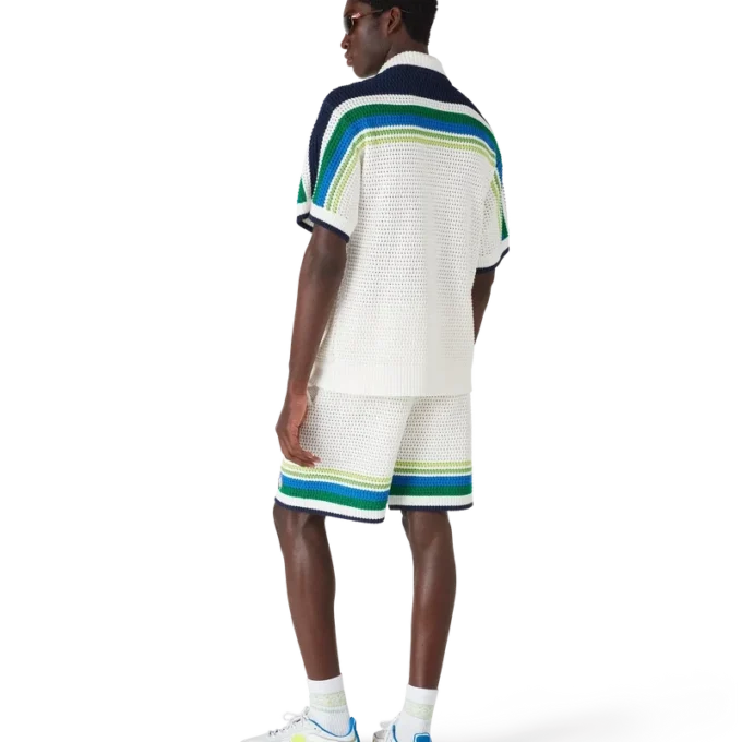 Gestreifte Strick-Shorts