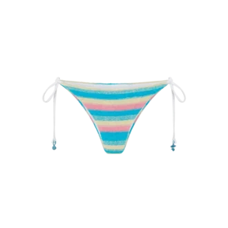 Gestreifter Bikini-Unterteil aus Frottee