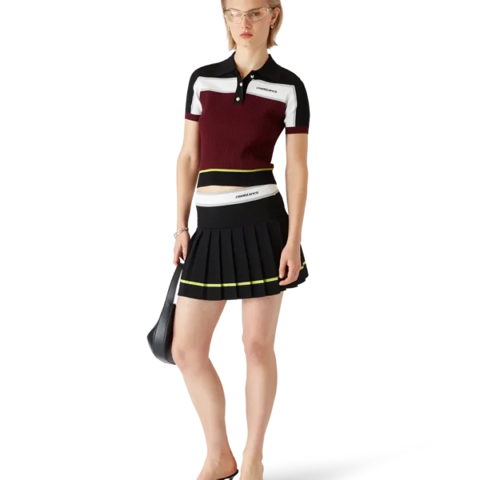 Gestreifter Faltenrock Gestreifter Faltenrock