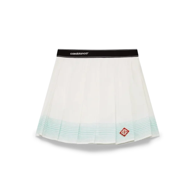 Gestreifter Plissee-Minirock