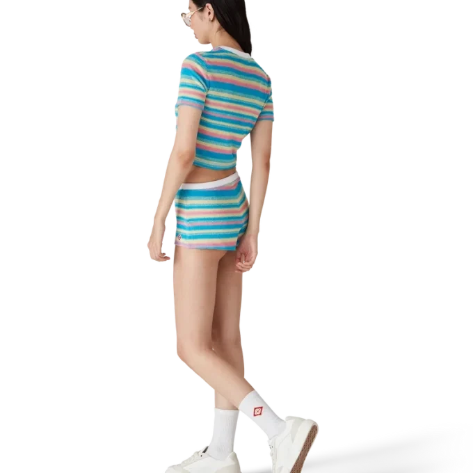 Gestreiftes Frottee-Oberteil