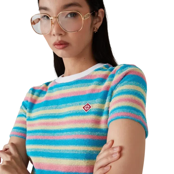 Gestreiftes Frottee-Oberteil