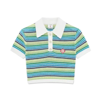 Gestreiftes Kurzarm-Poloshirt