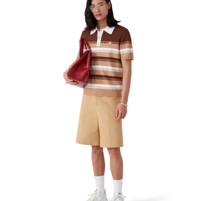 Gestreiftes Poloshirt