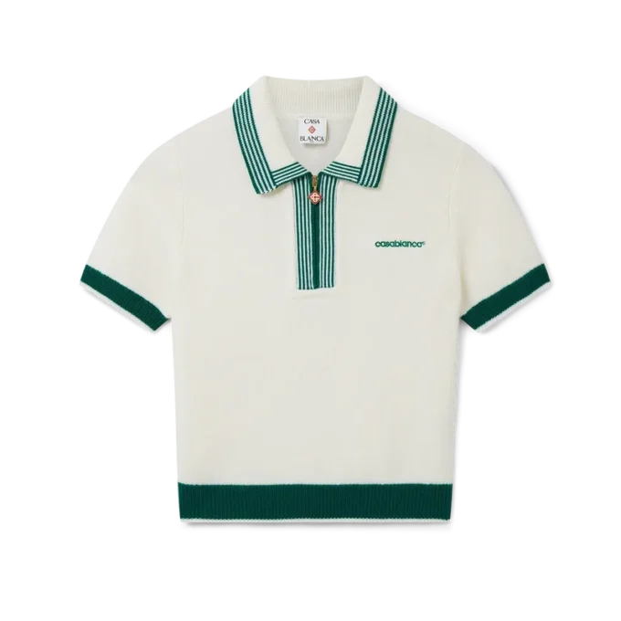 Gestricktes Tennis-Poloshirt