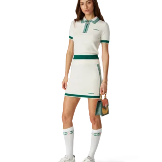 Gestricktes Tennis-Poloshirt