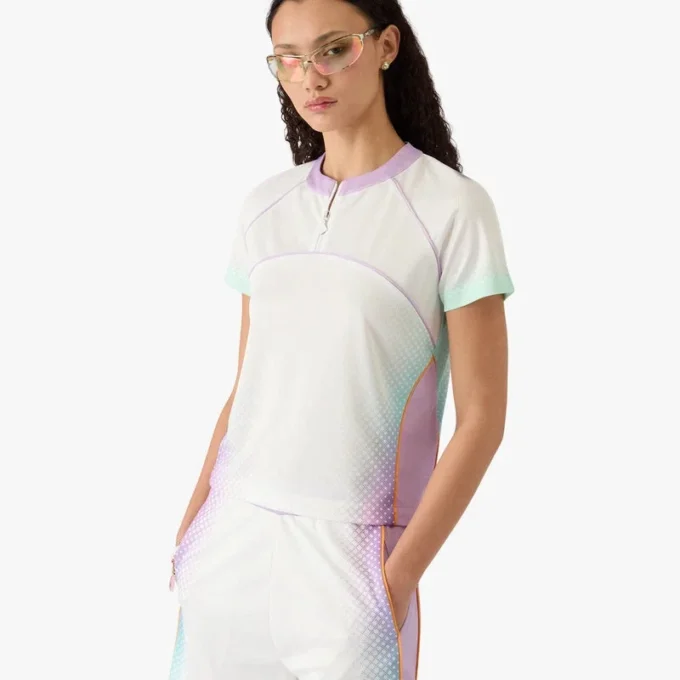 Glass Gradient Kurzarm-Fußball-Mesh-Hemd