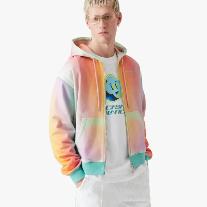 Glass Kapuzen-Sweatshirt mit Reißverschluss Glass Kapuzen-Sweatshirt mit Reißverschluss