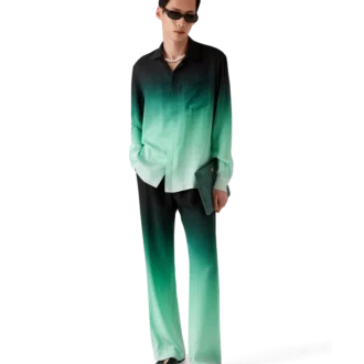 Gradient Ping Pong Jacquard-Seiden-Hose