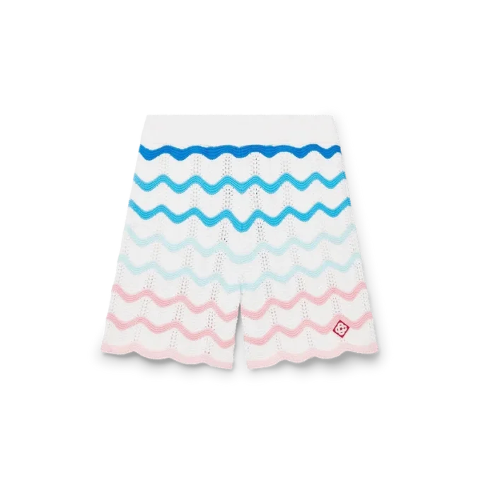 Gradient Wave Crochet Shorts Gradient Wave Crochet Shorts