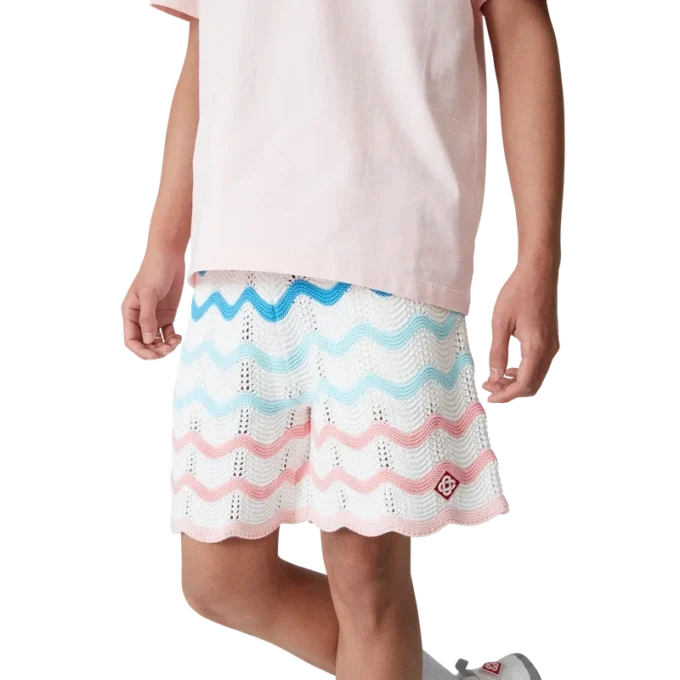 Gradient Wave Crochet Shorts Gradient Wave Crochet Shorts