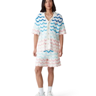 Gradient Wave Häkelhemd Gradient Wave Häkelhemd