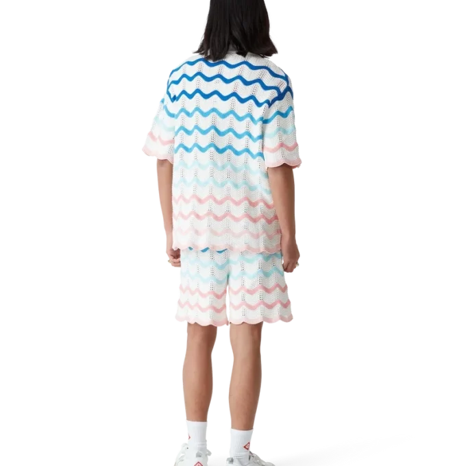 Gradient Wave Häkelhemd