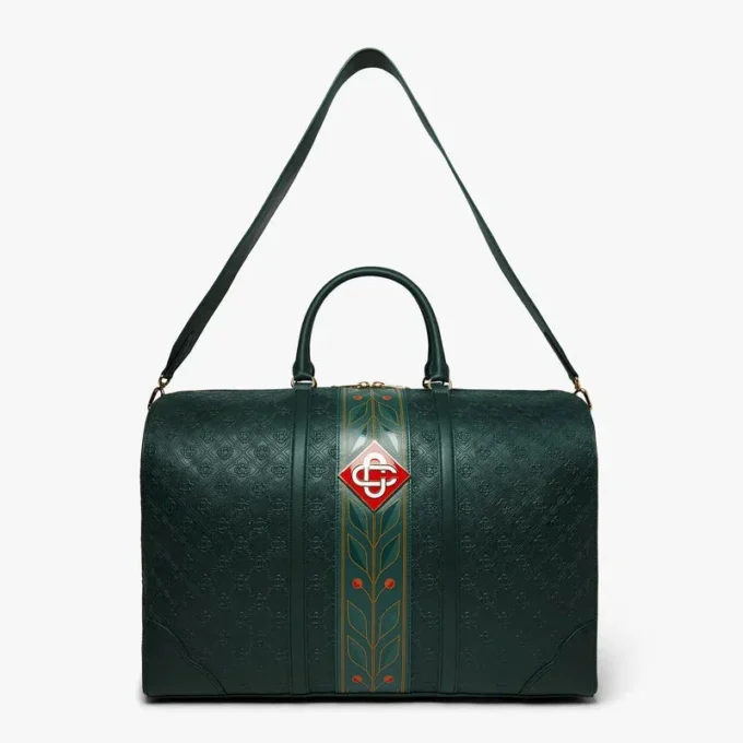 Grüne Monogram-Wochenendtasche