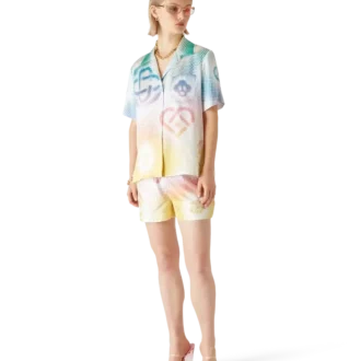 Halftone Logo Seidenshorts