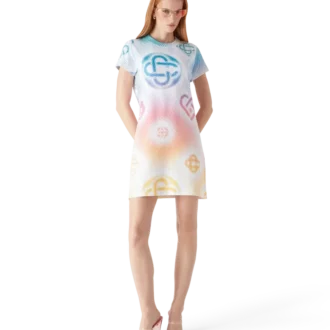 Halftone Logo T-Shirt-Kleid