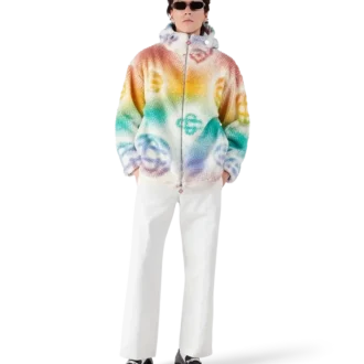 Halftone Monogram Fleecejacke