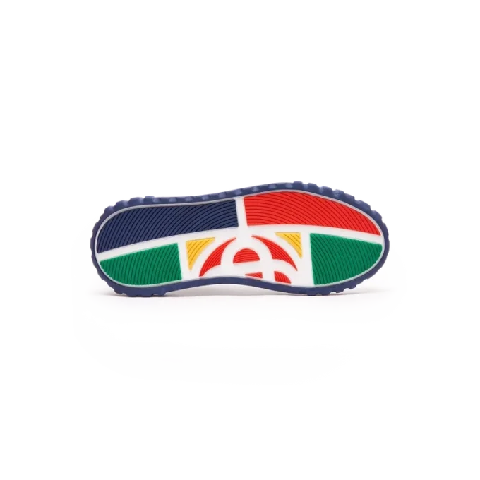 Herren Court Sneaker in Weiß und Marineblau